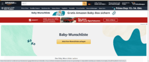 Amazon Baby Wunschliste suchen