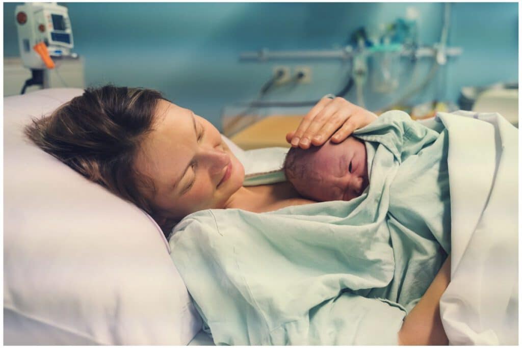 Nach der Geburt des Babys